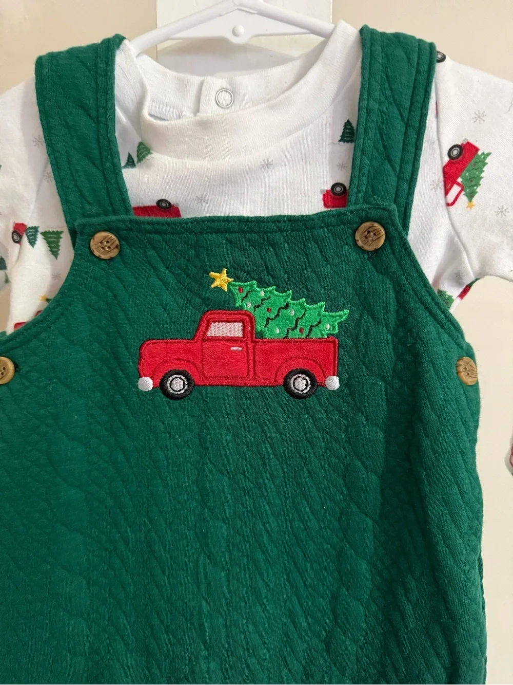 Baby Starters green quilted